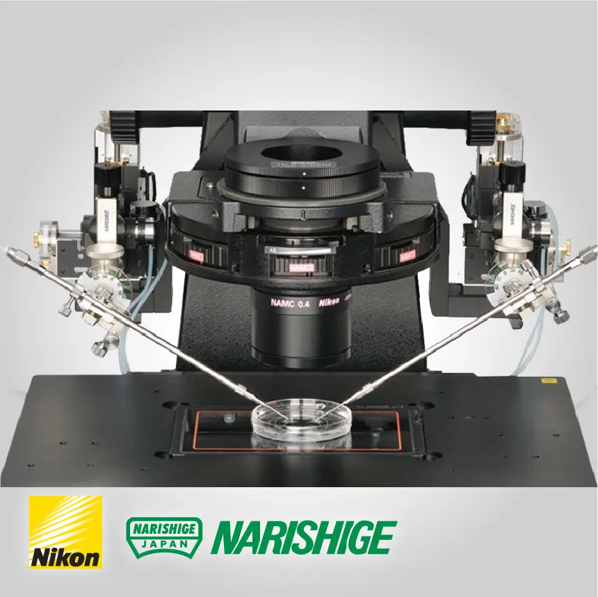 Nikon NTX Micromanipulator set for Inverted Microscope